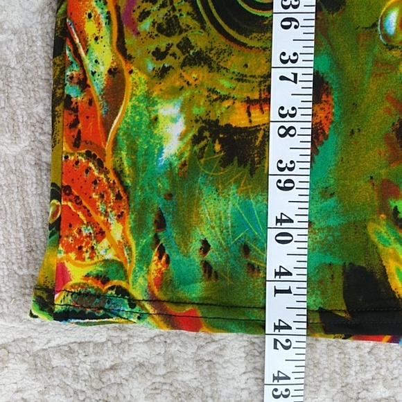 NWT Julia Silk Blend Tropical Maxi Fun Beachy Vibe Skirt S/M Red Yellow - Picture 16 of 16